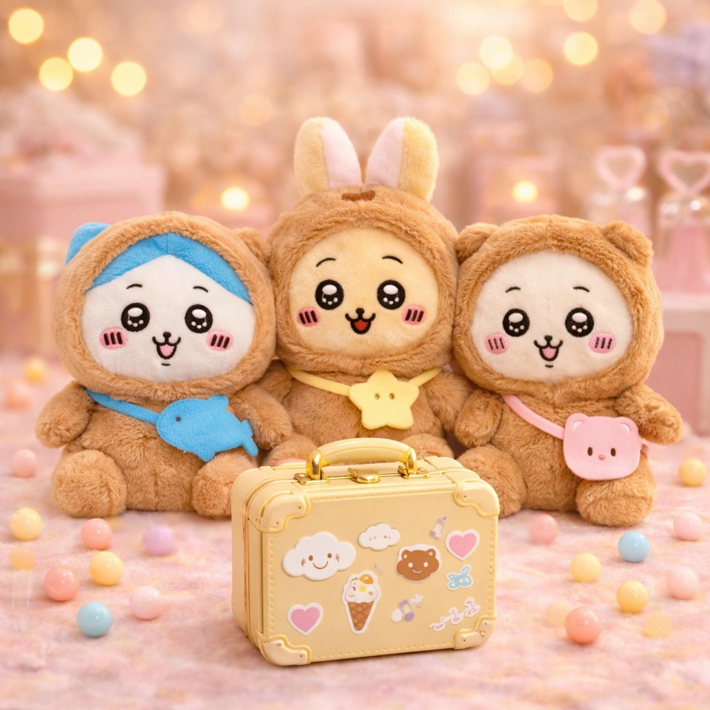 Ensemble de valises Kawaii Lucky Scoop de 14 pouces